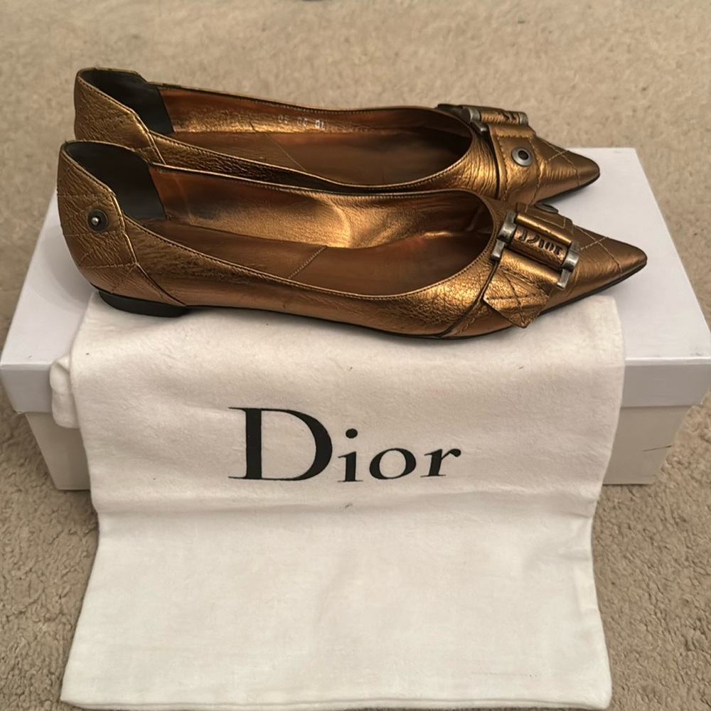 Vintage Dior Rebel Ballerine Bronze